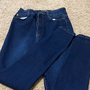 Fashion Nova Women’s Dark Blue Skinny Jeans Size11/12